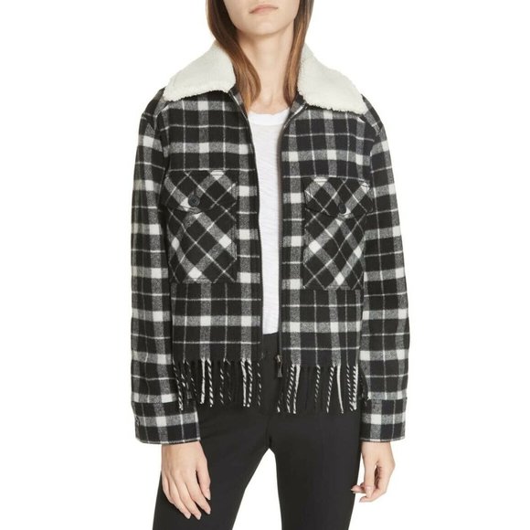 kate spade Jackets & Blazers - Kate Spade Rustic Plaid Jacket Buffalo Check Black